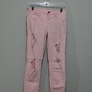 Cello Pink Distressed Jeans